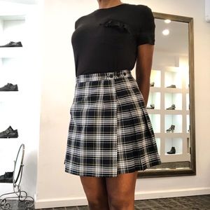 Tartan pleated skirt